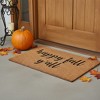 HomeRoots 24" X 36" Brown And Natural Fall Happy Fall Y'all Outdoor Coir Door Mat - 2 of 4
