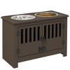 Gulches PawHut Dog Feeding Station with Storage Drawer - Elevated Bowls for Large Dogs - 2 of 4