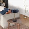 Modern Table Lamps with Metal Base and Drum Shade Shape, Nightstand Lamps for Bedroom or Living Room–The Pop Home - 2 of 4