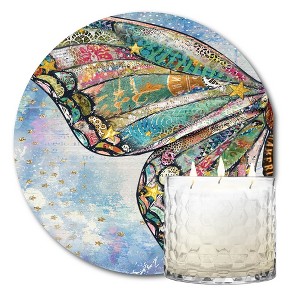 Courtside Market Starlight Dreams Butterfly Wing 13.5 oz Soy Wax Candle with 8"x8" Artboard - 1 of 2