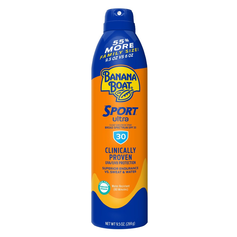 Photos - Cream / Lotion Banana Boat Ultra Sport Clear Sunscreen Spray - SPF 30 - 9.5oz