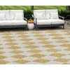 Gold And Light Brown Geometric Washable Indoor Outdoor Area Rug - 2 of 4