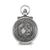 Black Bow Jewelry Charles Hubert Antique Chrome Finish Lion Crest Pocket Watch - 2 of 3