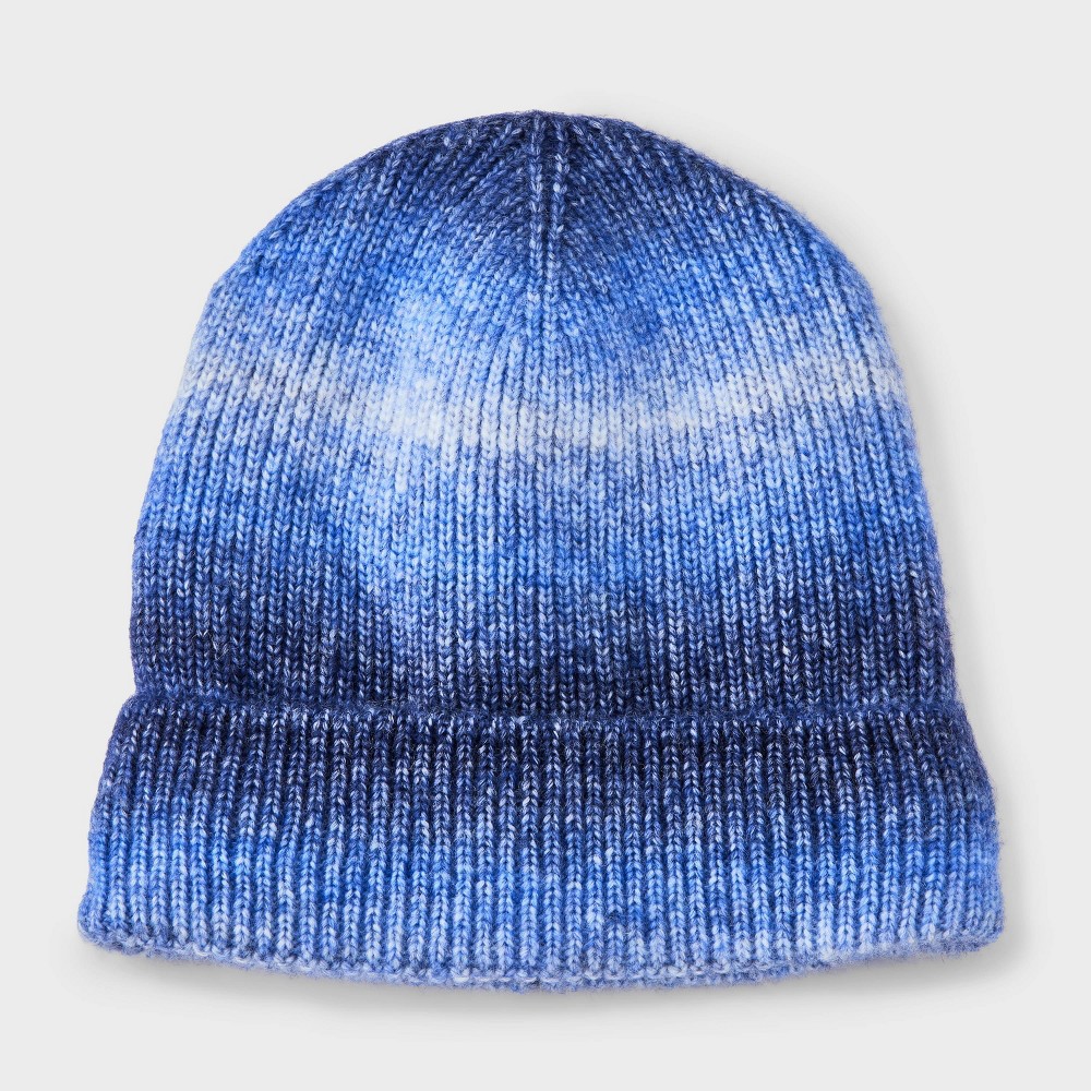 Boys' Ombre Rib Beanie Hat - Cat & Jack™ Blue