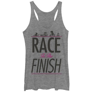Women's Nintendo Mario Kart Race to the Finish Racerback Tank Top - 1 of 3