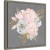 Amanti Art Floral Bouquet On Gray by Nature Magick Canvas Wall Art Print Framed 16 x 16-in. - 3 of 4
