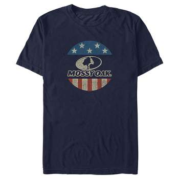 Men's Mossy Oak Swordfish Blue Logo T-shirt - Silver - Large : Target