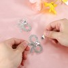 Unique Bargains Women's Rhinestone Shoe Buckle 2.17"x1.57" Silver Tone 2 Pcs - 3 of 4
