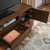 Fluted TV Stand for 50-65 Inch TVs, Mid Century Modern Media Entertainment Center with 2 Door, Drawer & Hard Wood Leg - 3 of 4
