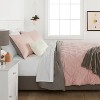 Solid Microfiber Reversible Decorative Bed Set with Throw - Room Essentials™ - image 2 of 4