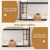 JOYMOR Bunk Bed Twin Over Twin, Metal Twin Size Bed Frame with Safety Guardraild for Boys , Profile Space Saving Design - 4 of 4