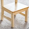 Guidecraft EdQ Hardwood Kids Chair Set of 2- Natural: Wooden Chairs for Children Ages 2-3, Seat 10" | Kids Furniture for Preschool & Classroom Seating - 4 of 4