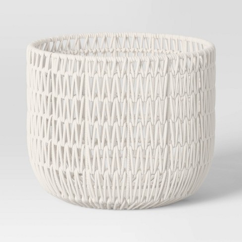 Large Natural Woven Round Basket - Threshold™