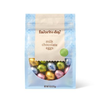 Spring Easter Milk Chocolate Foiled Eggs - 8oz - Favorite Day™