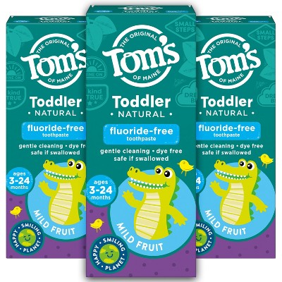 Tom's of Maine Mild Fruit Natural Toddler Training Toothpaste - 1.75oz