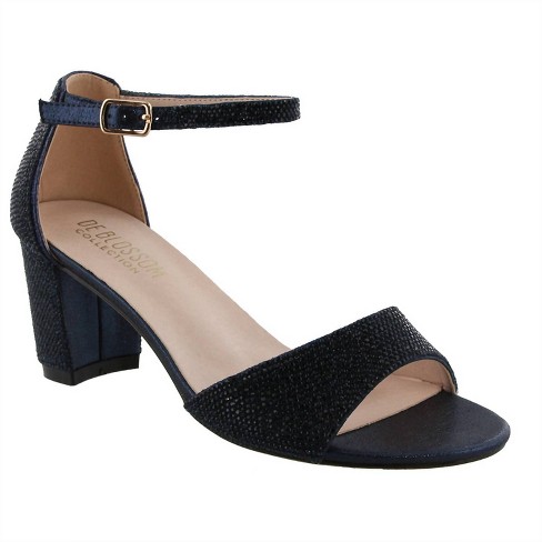 Women s Shimmer Low Block Heel Blossom Footwear 10 Target