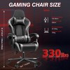 KERDOM Gaming Chair for Adults, Ergonomic Computer Gamer Chair, Black-Gray - 2 of 4