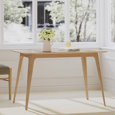 Walnut Mid-Century Modern Rectangular Wood Dining Table