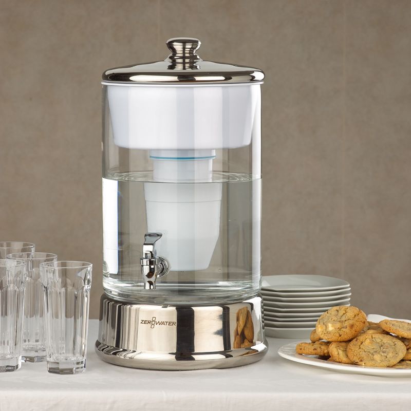 ZeroWater 40 Cup Glass Water Pitcher with Ready-Pour + Free Water Quality Meter, 6 of 11