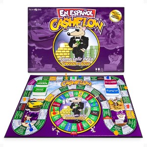 Rich Dad CASHFLOW (Spanish) Educational Board Game, Learn Investing, Real Estate, Stocks, & Business Building for Family Financial Literacy - 1 of 4