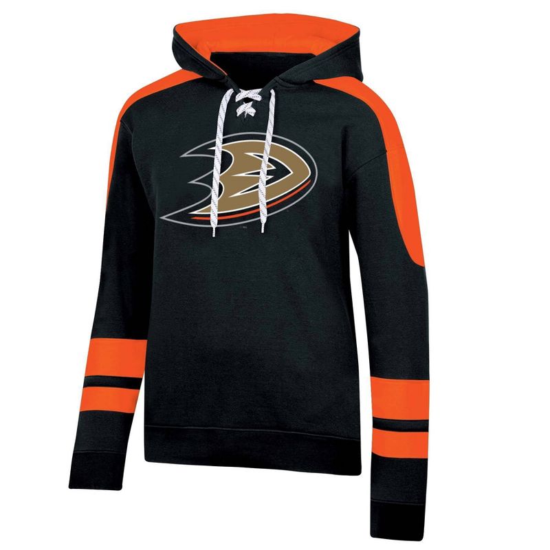 NHL Anaheim Ducks Men's Hooded Sweatshirt with Lace, 1 of 4
