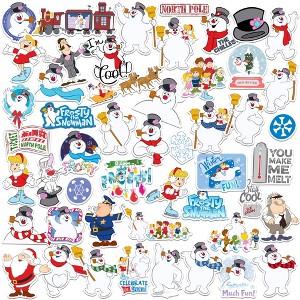 Frosty The Snowman 50ct Vinyl Large Deluxe Stickers Variety Pack - 1 of 4