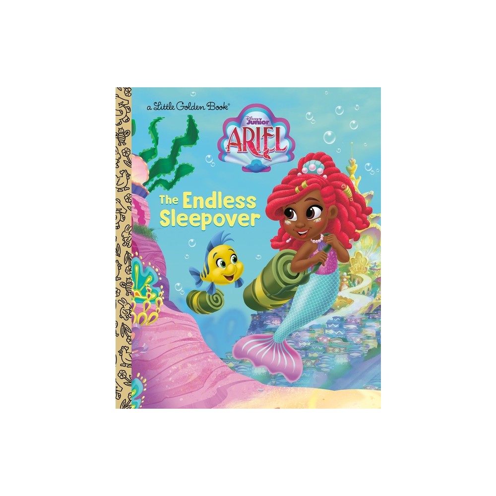 The Endless Sleepover (Disney Junior Ariel) - (Little Golden Book) by Golden Books (Hardcover)