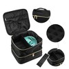 Unique Bargains Nail Polish Carrying Case Double Layer Nail Polish Organizer Case for Nail Polish and Manicure Tools Nylon 1 Pcs - 3 of 4