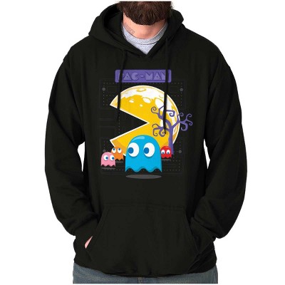 PACMAN Halloween Full Moon Night Hoodie Sweatshirt Women Men Brisco Brands