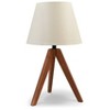 Signature Design by Ashley Laifland Table Lamps: Tripod Base, Linen Shade, 3-Way Switch - 2 of 4