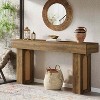 Hommoo Farmhouse Console Table Brown - 4 of 4