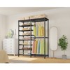 VIPEK S3 Heavy Duty Garment Rack Free Standing Clothes Rack Closet Storage Organizer Large Wardrobe with 6-Tier Shoe Rack - 2 of 4