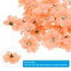 Unique Bargains Faux Silk Multi-layered Handmade Artificial Flowers Purple White Pink Bulk - 4 of 4