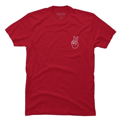 Men's Design By Humans peace By desiredesign T-Shirt