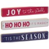 Christmas Sentiment Sign Set of 6 MDF Iron 12 in Holiday Decor by Melrose - 2 of 4