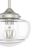 Hunter Fans 7.5" Saddle Creek Mini Pendant Ceiling Light Brushed Nickel Finish - 2 of 4