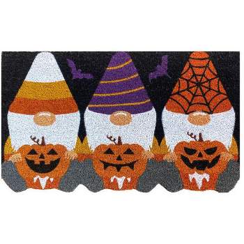 Halloween Gnomes Coir Doormat 30" x 18" Indoor Outdoor Briarwood Lane