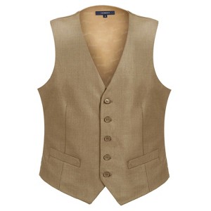 Gioberti Men's Formal Suit Vest Fit for Business or Casual Dress - 1 of 3