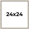 PosterPalooza | Square Classic Modern Silver Picture Frame - UV Acrylic, Foam Board Backing, Hanging Hardware - 2 of 4