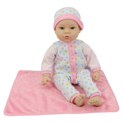 baby doll with blanket