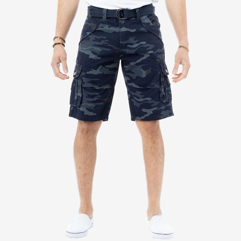 X RAY Men's Classic Fit 12.5" Inseam Knee Length Cargo Shorts, 1 of 5