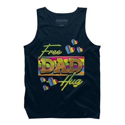 Adult Design By Humans Father's Day Free Dad Hugs Pride Hearts By daddy1993 Tank Top