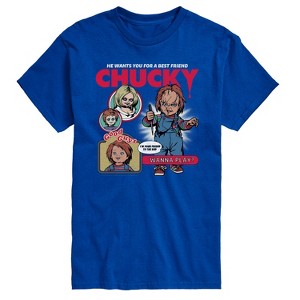 Men's - Child's Play - Chucky Comic Cover Short Sleeve Graphic T-Shirt - 1 of 4