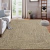 Area Rugs for Living Room Soft Faux Wool Modern Braided Print Rug Washable Rug Low Pile Non-Slip Carpet - 2 of 4