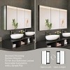 Recessed Medicine Cabinet With Mirror,Surface Mount Bathroom Cabinet,Wall Hung Bathroom Vanity Medicine Cabinet Mirror With Storage-The Pop Home - 2 of 4
