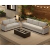 Outdoor Patio Furniture Set, Rattan Wicker Sofa Set - 3 of 4
