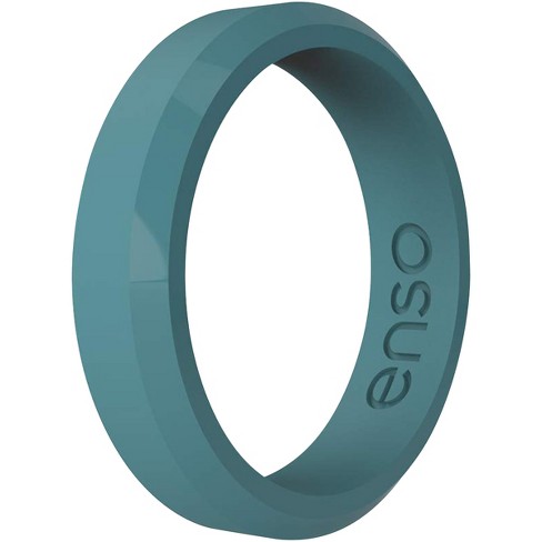 Enso Rings Rise Thin Silicone Ring | Denim | Size 6