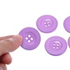 Unique Bargains Resin Snap Fastener Round Flat 4-Hole Sewing Buttons 10 Pcs - 4 of 4