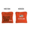 Skip's Garage | Gameday Cleveland Football Synergy Pro Orange Cornhole Bags (Set of 4) - 2 of 4