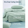 Cooling Comforter Set - Ultra Comfort with Cooling Blanket, Wrinkle-Free Deep Pocket Fitted Sheet, Breathable Pillowcase(s) for Skin and Hair Bedding - 4 of 4